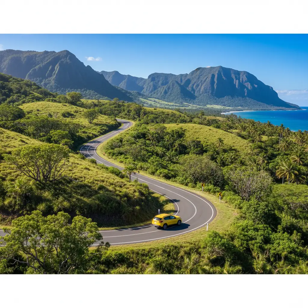 Scenic drive from Noumea to Bourail