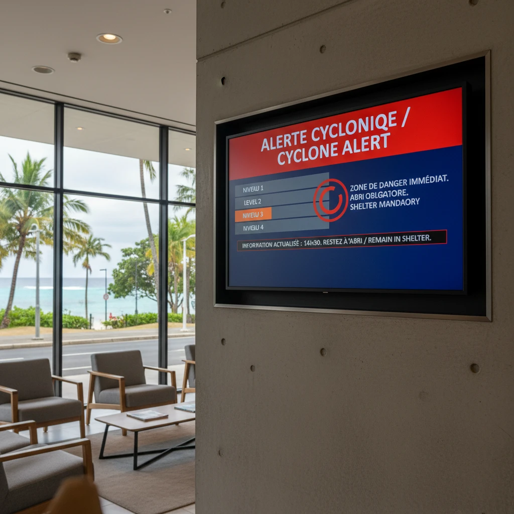 New Caledonia Cyclone Alert System Screen